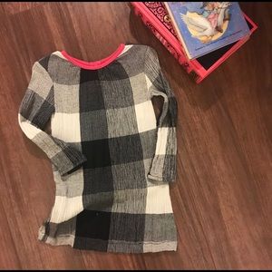 Long sleeve, button back dress